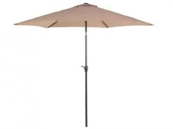 Beliani Parasols Parasol De Jardin Beige Sable ⌀ 270 Cm