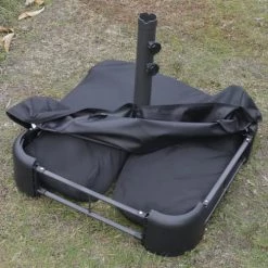 Outsunny Parasols Parasol De Jardin XXL Pied Contrepoids Inclus Acier Polyester Bordeaux -Parasols Soldes Magasin parasol de jardin xxl pied contrepoids inclus acier polyester bordeaux 4