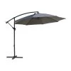 Mobili Rebecca Parasols Parasol Déporté 3x3 M En Acier Et Polyester Gris