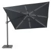 Platinum Parasols Parasol Déporté Avec LED 3x3m Anthracite 2 Platinum Parasols Parasol Déporté Avec LED 3x3m Anthracite -Parasols Soldes Magasin parasol deporte avec led 3x3m anthracite