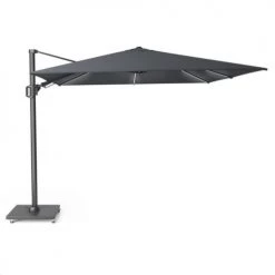 Platinum Parasols Parasol Déporté Avec LED 3x3m Anthracite -Parasols Soldes Magasin parasol deporte avec led 3x3m anthracite 3