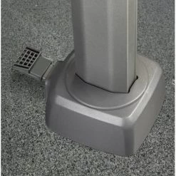 Platinum Parasols Parasol Déporté Avec LED 3x3m Gris Clair -Parasols Soldes Magasin parasol deporte avec led 3x3m gris clair 4