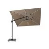 Platinum Parasols Parasol Déporté Avec LED 3x3m Taupe -Parasols Soldes Magasin parasol deporte avec led 3x3m taupe