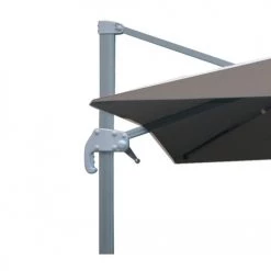 Sunnydays Parasols Parasol Déporté Avec Manivelle Gris Anthracite - 300x300cm -Parasols Soldes Magasin parasol deporte avec manivelle gris anthracite 300x300cm 1