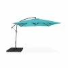 Alice's Garden Parasols Parasol Déporté Carré 3x3m Hardelot Turquoise -Parasols Soldes Magasin parasol deporte carre 3x3m hardelot turquoise