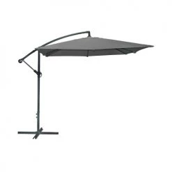 Cémonjardin Parasols Parasol Déporté Carré Anthracite En Polyester