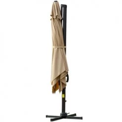 Outsunny Parasols Parasol Déporté Carré Inclinable Pivotant 360° Beige -Parasols Soldes Magasin parasol deporte carre inclinable pivotant 3600 beige 4