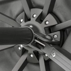 Outsunny Parasols Parasol Déporté Carré Inclinable Pivotant 360° Gris -Parasols Soldes Magasin parasol deporte carre inclinable pivotant 3600 gris 5