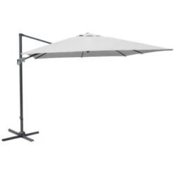Proloisirs Parasols Parasol Déporté En Aluminium 3x4m Dom Blanc -Parasols Soldes Magasin parasol deporte en aluminium 3x4m dom blanc 4