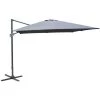 Proloisirs Parasols Parasol Déporté En Aluminium 3x4m Dom Gris -Parasols Soldes Magasin parasol deporte en aluminium 3x4m dom gris