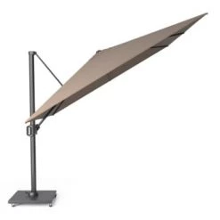 Platinum Parasols Parasol Déporté Inclinable 4x3m Manhattan (gris Clair) -Parasols Soldes Magasin parasol deporte inclinable 4x3m havanna taupe