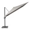 Platinum Parasols Parasol Déporté Inclinable 4x3m Manhattan (gris Clair) -Parasols Soldes Magasin parasol deporte inclinable 4x3m manhattan gris clair