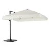 Kerama Parasols Parasol Déporté Inclinable Blanc D3m -Parasols Soldes Magasin parasol deporte inclinable blanc d3m