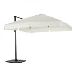 Kerama Parasols Parasol Déporté Inclinable Blanc D3m