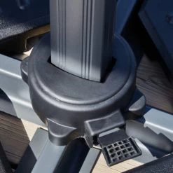 Kerama Parasols Parasol Déporté Inclinable Gris D3m -Parasols Soldes Magasin parasol deporte inclinable gris d3m 2