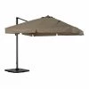 Kerama Parasols Parasol Déporté Inclinable Marron D3m -Parasols Soldes Magasin parasol deporte inclinable marron d3m