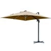 Outsunny Parasols Parasol Déporté LED Carré Inclinable Pivotant 360° Beige -Parasols Soldes Magasin parasol deporte led carre inclinable pivotant 3600 beige