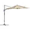 Outsunny Parasols Parasol Déporté LED Octogonal Inclinable Pivotant 360° Beige -Parasols Soldes Magasin parasol deporte led octogonal inclinable pivotant 3600 beige