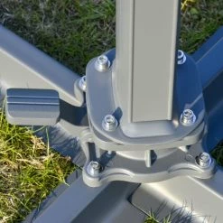 Outsunny Parasols Parasol Déporté LED Octogonal Inclinable Pivotant 360° Gris 13 Outsunny Parasols Parasol Déporté LED Octogonal Inclinable Pivotant 360° Gris -Parasols Soldes Magasin parasol deporte led octogonal inclinable pivotant 3600 gris 5