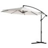 Outsunny Parasols Parasol Déporté Octogonal Inclinable Crème -Parasols Soldes Magasin parasol deporte octogonal inclinable creme