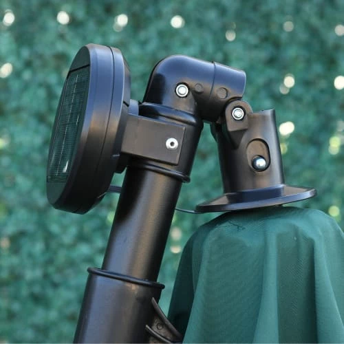 Outsunny Parasols Parasol Déporté Octogonal Parasol LED Inclinable Vert 8 Outsunny Parasols Parasol Déporté Octogonal Parasol LED Inclinable Vert – Image 6