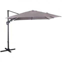 Proloisirs Parasols Parasol Déporté Orientable 360° Inclinable Gauche Droite 3 X 3 M Orien