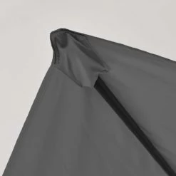 Oviala Parasols Parasol Déporté Rectangle En Aluminium Gris Anthracite -Parasols Soldes Magasin parasol deporte rectangle en aluminium gris anthracite 4