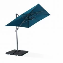 Alice's Garden Parasols Parasol Déporté Rectangulaire 2x3m Bleu Canard 12 Alice's Garden Parasols Parasol Déporté Rectangulaire 2x3m Bleu Canard -Parasols Soldes Magasin parasol deporte rectangulaire 2x3m bleu canard 4