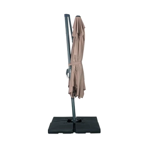 Alice's Garden Parasols Parasol Déporté Rectangulaire 2x3m Taupe 6 Alice's Garden Parasols Parasol Déporté Rectangulaire 2x3m Taupe – Image 5