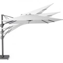 Platinum Parasols Parasol Déporté Rectangulaire 3x2 M Simple Inclinaison Taupe -Parasols Soldes Magasin parasol deporte rectangulaire 3x2 m simple inclinaison taupe 3