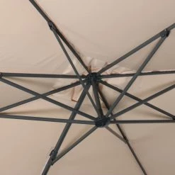 Alice's Garden Parasols Parasol Déporté Rectangulaire 3x4m Beige Excentré Inclinable -Parasols Soldes Magasin parasol deporte rectangulaire 3x4m beige excentre inclinable 2