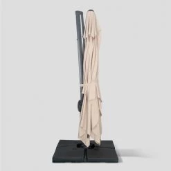 Alice's Garden Parasols Parasol Déporté Rectangulaire 3x4m Beige Excentré Inclinable -Parasols Soldes Magasin parasol deporte rectangulaire 3x4m beige excentre inclinable 4