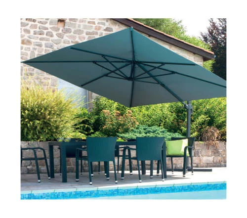 Ozalide Parasols Parasol Déporté Rectangulaire 4x3 M En Aluminium Gris Anthracite 4 Ozalide Parasols Parasol Déporté Rectangulaire 4x3 M En Aluminium Gris Anthracite – Image 2
