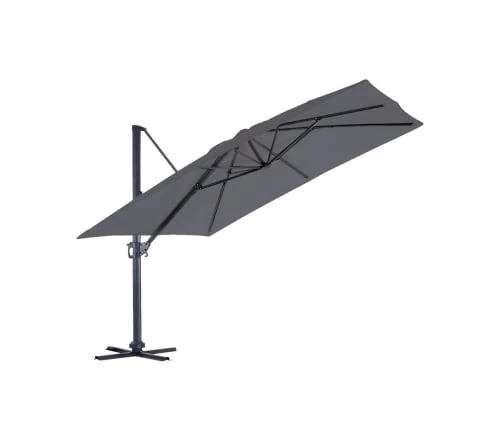 Ozalide Parasols Parasol Déporté Rectangulaire 4x3 M En Aluminium Gris Anthracite 5 Ozalide Parasols Parasol Déporté Rectangulaire 4x3 M En Aluminium Gris Anthracite – Image 3