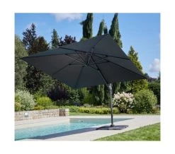 Ozalide Parasols Parasol Déporté Rectangulaire 4x3 M En Aluminium Gris Anthracite 10 Ozalide Parasols Parasol Déporté Rectangulaire 4x3 M En Aluminium Gris Anthracite -Parasols Soldes Magasin parasol deporte rectangulaire 4x3 m en aluminium gris anthracite 3