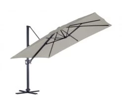 Ozalide Parasols Parasol Déporté Rectangulaire 4x3 M En Aluminium Lin -Parasols Soldes Magasin parasol deporte rectangulaire 4x3 m en aluminium lin 2