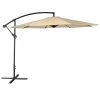 Happy Garden Parasols Parasol Déporté Rond 3m En Acier Et Toile Beige -Parasols Soldes Magasin parasol deporte rond 3m en acier et toile beige 1