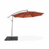 Alice's Garden Parasols Parasol Déporté Rond 3x3m Excentré Terracotta 8 Baleines -Parasols Soldes Magasin parasol deporte rond 3x3m excentre terracotta 8 baleines