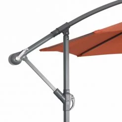 Alice's Garden Parasols Parasol Déporté Rond 3x3m Excentré Terracotta 8 Baleines -Parasols Soldes Magasin parasol deporte rond 3x3m excentre terracotta 8 baleines 2