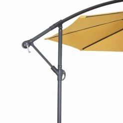 Alice's Garden Parasols Parasol Déporté Rond Hardelot ⌀ 350cm Moutarde -Parasols Soldes Magasin parasol deporte rond hardelot 350cm moutarde 4