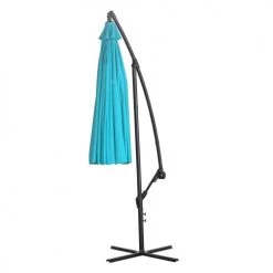 Outsunny Parasols Parasol Déporté Rond Inclinable Vert -Parasols Soldes Magasin parasol deporte rond inclinable vert 4