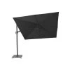 Platinum Parasols Parasol Déporté Rotatif 3x3m Double Inclinaison Faded Black (gris) -Parasols Soldes Magasin parasol deporte rotatif 3x3m double inclinaison faded black gris