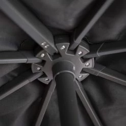 Platinum Parasols Parasol Déporté Rotatif 3x3m Double Inclinaison Faded Black (gris) -Parasols Soldes Magasin parasol deporte rotatif 3x3m double inclinaison faded black gris 2