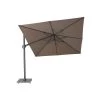 Platinum Parasols Parasol Déporté Rotatif 3x3m Double Inclinaison Havanna (taupe) -Parasols Soldes Magasin parasol deporte rotatif 3x3m double inclinaison havanna taupe