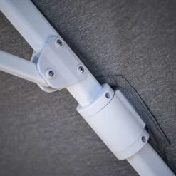 Platinum Parasols Parasol Déporté Rotatif 3x3m Double Inclinaison Manhattan (gris Clair) -Parasols Soldes Magasin parasol deporte rotatif 3x3m double inclinaison manhattan gris clair 9