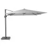 Platinum Parasols Parasol Déporté Rotatif 3x3m Simple Inclinaison Gris Clair -Parasols Soldes Magasin parasol deporte rotatif 3x3m simple inclinaison gris clair 1