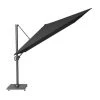 Platinum Parasols Parasol Déporté Rotatif 3x3m Simple Inclinaison Noir -Parasols Soldes Magasin parasol deporte rotatif 3x3m simple inclinaison noir