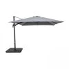 Oviala Parasols Parasol Déporté Rotatif Carré 3x3m En Aluminium Gris 2 Oviala Parasols Parasol Déporté Rotatif Carré 3x3m En Aluminium Gris -Parasols Soldes Magasin parasol deporte rotatif carre 3x3m en aluminium gris