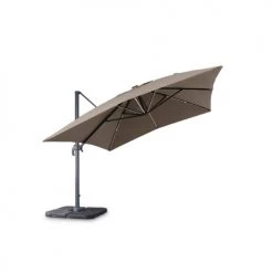 Alice's Garden Parasols Parasol Déporté Solaire LED Taupe 3x4m 12 Alice's Garden Parasols Parasol Déporté Solaire LED Taupe 3x4m -Parasols Soldes Magasin parasol deporte solaire led taupe 3x4m 4