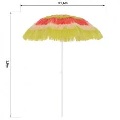 Homcom Parasols Parasol Design Hawaï Multicolore 10 Homcom Parasols Parasol Design Hawaï Multicolore -Parasols Soldes Magasin parasol design hawai multicolore 2
